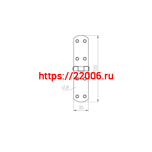 Петля Ajax (Аякс) французская LM/IN140x35x2FR YZN желтый цинк фото 2 Петля Ajax (Аякс) французская LM/IN140x35x2FR YZN желтый цинк фото 2