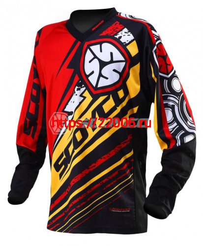 Футболка для мотокросса (Джерси) T200 красная (XL) Scoyco Футболка для мотокросса (Джерси) T200 красная (XL) Scoyco