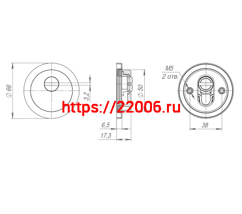 Накладка Fuaro (Фуаро) DEF.RLR/R-EXT.6617 CP-8 хром фото 3 Накладка Fuaro (Фуаро) DEF.RLR/R-EXT.6617 CP-8 хром фото 3