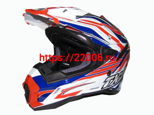 Мотошлем THH TX-25 №1 white/red blue (L)