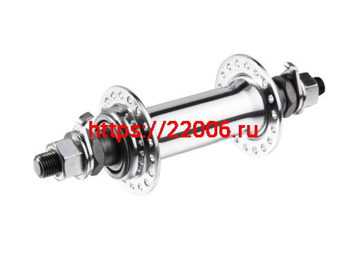 Втулка передняя МТВ стальная 3/8x14Gx36Hx100x140 на гайках сереб./черн. (GA-03F) Втулка передняя МТВ стальная 3/8x14Gx36Hx100x140 на гайках сереб./черн. (GA-03F)