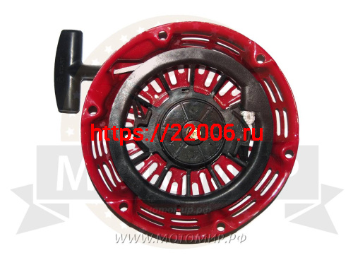 Стартер LIFAN 168F (GX 160) в сборе, КРУГЛАЯ металлическая собачка (YT-GP-001346) фото 2 Стартер LIFAN 168F (GX 160) в сборе, КРУГЛАЯ металлическая собачка (YT-GP-001346) фото 2