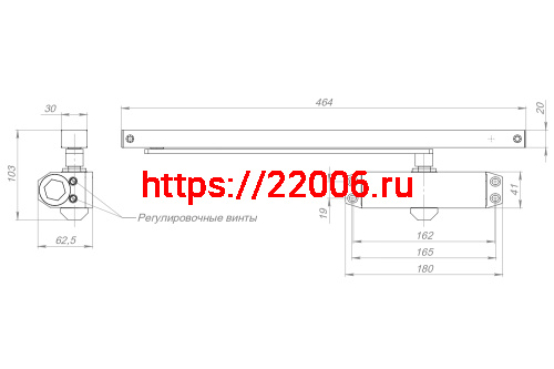 Доводчик Ajax (Аякс) дверной DCTR40-100 slide BR коричневый фото 2 Доводчик Ajax (Аякс) дверной DCTR40-100 slide BR коричневый фото 2