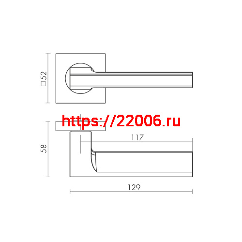 Ручка Fuaro (Фуаро) раздельная K.KM52.SAMPLE (SAMPLE KM) BL-24 черный фото 2 Ручка Fuaro (Фуаро) раздельная K.KM52.SAMPLE (SAMPLE KM) BL-24 черный фото 2