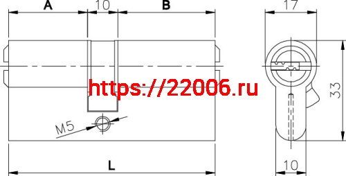 Цилиндровый Kale kilit (Кале килит) механизм 164 BN/80 (30+10+40) mm латунь 5 кл. фото 2 Цилиндровый Kale kilit (Кале килит) механизм 164 BN/80 (30+10+40) mm латунь 5 кл. фото 2