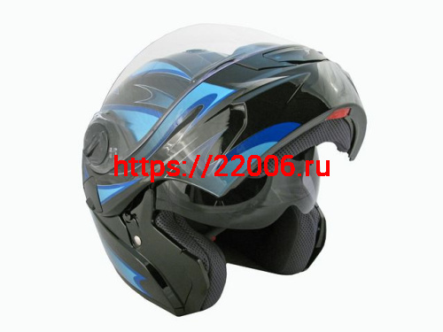Мотошлем THH T-797 №2 black/blue (S)