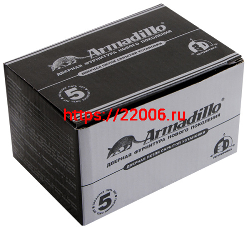 Петля Armadillo (Армадилло) скрытой установки U3D4200R SC правая (Architect 3D-ACH 40) мат. хром 40 кг фото 3