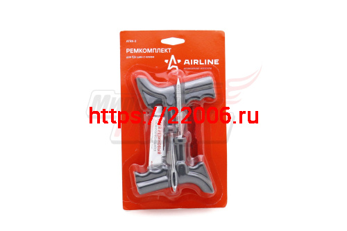 Набор для ремонта бескамерных шин (шило, игла,клей-активатор, жгуты 5 шт) AIRLINE ATRK-3 Набор для ремонта бескамерных шин (шило, игла,клей-активатор, жгуты 5 шт) AIRLINE ATRK-3