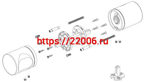 Ручка Armadillo (Армадилло) раздельная K.ART52.SYMMETRY BL-26 черный фото 4 Ручка Armadillo (Армадилло) раздельная K.ART52.SYMMETRY BL-26 черный фото 4