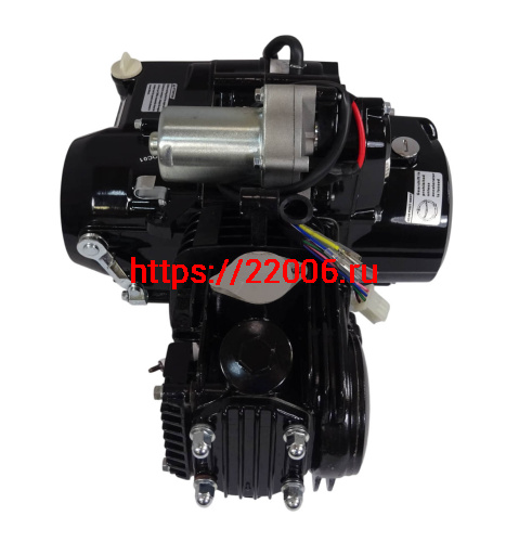 Двигатель 4т. 125 (120) см3 (1P52) Storm (черный) - горизонтальный, тюнинг, круговая КПП фото 6