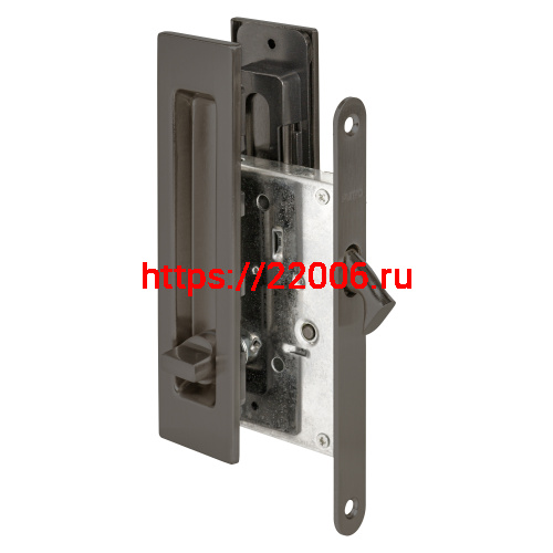 Защелка Punto (Пунто) с ручками для раздвижных дверей SH.SLQ152.011 (Soft LINE SLQ-011) GR графит Защелка Punto (Пунто) с ручками для раздвижных дверей SH.SLQ152.011 (Soft LINE SLQ-011) GR графит