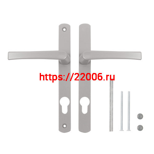 Ручка Punto (Пунто) на планке HANDLE.85.25.67-75 RAL 9006 серый фото 3 Ручка Punto (Пунто) на планке HANDLE.85.25.67-75 RAL 9006 серый фото 3