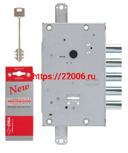 Замок Cisa (Чиза) врезной сувальдный NEW CAMBIO FACILE 57.655.48 (тех. упаковка), ключ 64 мм фото 2 Замок Cisa (Чиза) врезной сувальдный NEW CAMBIO FACILE 57.655.48 (тех. упаковка), ключ 64 мм фото 2
