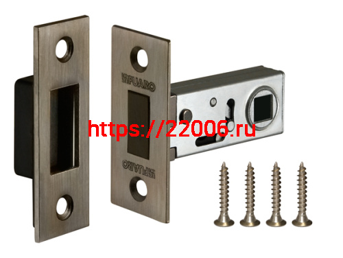 Защелка Fuaro (Фуаро) врезная MAGNM12-50-25 (M12-50-25) AB бронза