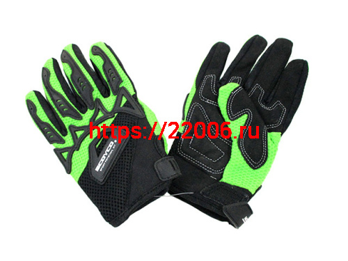 Перчатки Scoyco МХ12B (S) зеленые Перчатки Scoyco МХ12B (S) зеленые