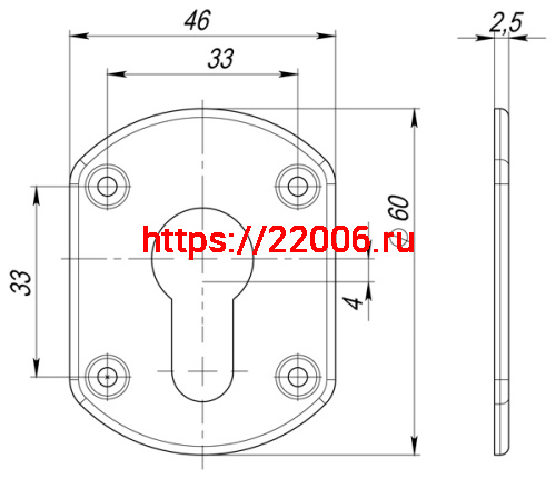 Накладка Fuaro (Фуаро) на цилиндр ESC.C+C/OV.set (ESC031) SN мат.никель (2шт.) фото 2 Накладка Fuaro (Фуаро) на цилиндр ESC.C+C/OV.set (ESC031) SN мат.никель (2шт.) фото 2