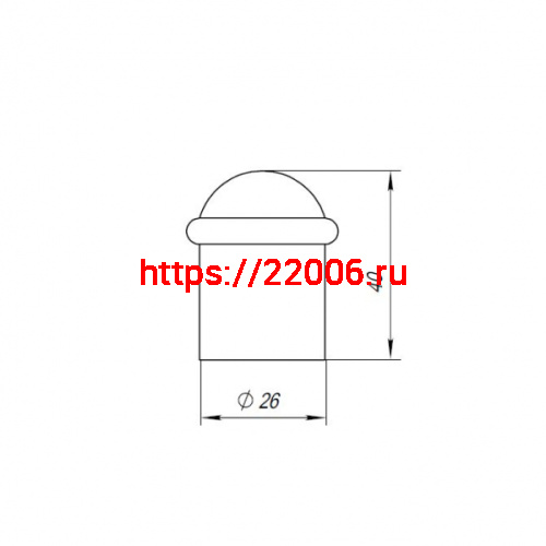 Упор Punto (Пунто) дверной напольный DFIX/F40 (DS PF-40) SN-3 мат.никель фото 4