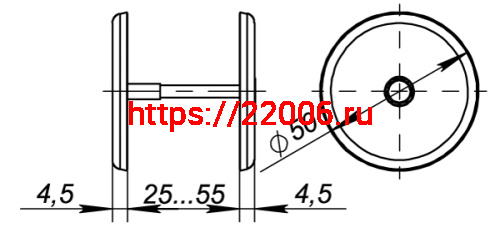 Декоративная Fuaro (Фуаро) накладка ESC-001-CP заглушка (хром) фото 4 Декоративная Fuaro (Фуаро) накладка ESC-001-CP заглушка (хром) фото 4