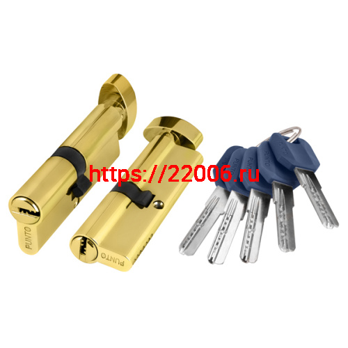 Цилиндровый Punto (Пунто) механизм (Z402/80) Z4002Knob80(35+10+35) с вертушкой PB латунь Цилиндровый Punto (Пунто) механизм (Z402/80) Z4002Knob80(35+10+35) с вертушкой PB латунь