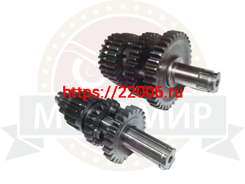 Коробка в сборе Альфа 72-125 сс, TTR125 под шарикоподшипник (перв. вал со ступенькой) фото 2