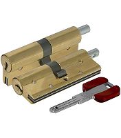 Цилиндровый механизм Cisa (Чиза) под вертушку RS3 OL3S2-29.66 (90 мм/40+10+40), ЛАТУНЬ