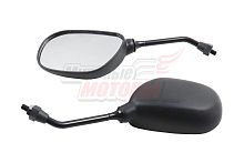 Зеркала чёрные d8 Racer Lupus, WM Mantis, YB50QT-9/ YB50QT-3 Racer Meteor