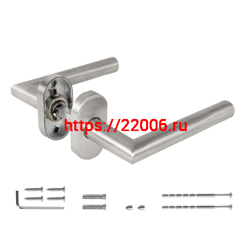 Ручка Fuaro (Фуаро) раздельная R.DSS201-0204P/19 INOX 201 (овальное основание) фото 4