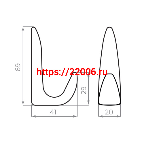 Крючок Ajax (Аякс) настенный MB-LM/K-002 CP хром фото 7 Крючок Ajax (Аякс) настенный MB-LM/K-002 CP хром фото 7