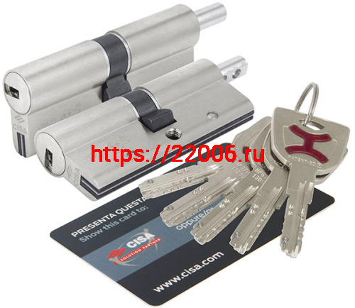 Цилиндровый механизм Cisa (Чиза) под вертушку AP4S 0P3S2-29.12 (90 мм/40+10+40), НИКЕЛЬ Цилиндровый механизм Cisa (Чиза) под вертушку AP4S 0P3S2-29.12 (90 мм/40+10+40), НИКЕЛЬ