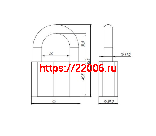 Замок Ajax (Аякс) навесной PD-4070 (PD-40-70) 3 fin key /коробка фото 3 Замок Ajax (Аякс) навесной PD-4070 (PD-40-70) 3 fin key /коробка фото 3