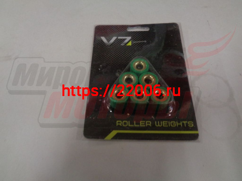 Ролики вариатора 16х13 10 гр. 139QMB (GY6-50) (КОМПЛ.=6шт.) Ролики вариатора 16х13 10 гр. 139QMB (GY6-50) (КОМПЛ.=6шт.)