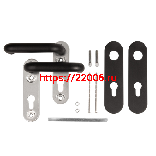 Ручка Fuaro (Фуаро) дверная FP.DH172.0433 NE (B2B) (8x120) с пружиной BL-24 черный фото 5 Ручка Fuaro (Фуаро) дверная FP.DH172.0433 NE (B2B) (8x120) с пружиной BL-24 черный фото 5