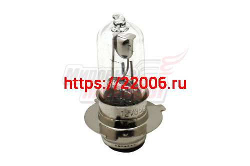 Лампа 12В 35/35Вт галоген 2х контактная (тип P15D-25-3) (юбка 3х штырьковая)