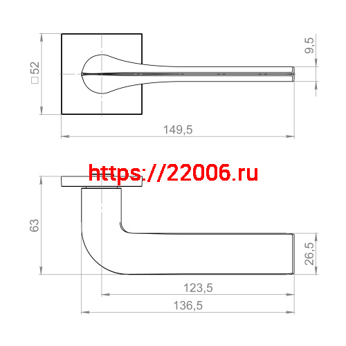 Ручка Fuaro (Фуаро) раздельная K.ZL52.MEDIANA SSG-39 сатинированный золото фото 3 Ручка Fuaro (Фуаро) раздельная K.ZL52.MEDIANA SSG-39 сатинированный золото фото 3