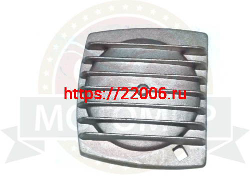 Крышка головки цилиндра Альфа 110, Zodiak, Питбайк 152FMI, 152FMH, квадрат левая "Ребристая"