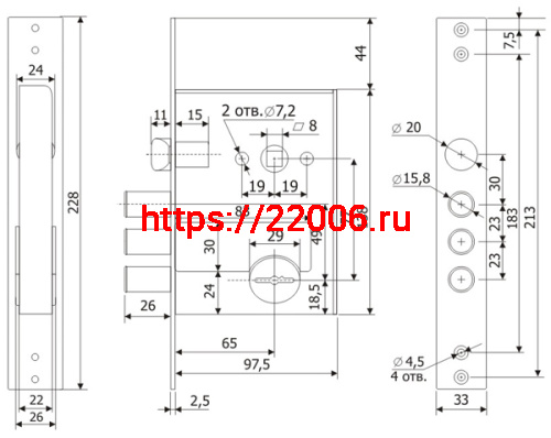 Замок Guardian (Гардиан) врезной сувальдный с защёлкой ЗВ 50.11, 4 кл. (длинный кл. 59 мм) /123:004/ фото 2 Замок Guardian (Гардиан) врезной сувальдный с защёлкой ЗВ 50.11, 4 кл. (длинный кл. 59 мм) /123:004/ фото 2