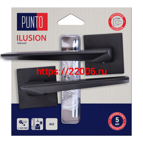 Ручка Punto (Пунто) раздельная LM/A K.QS52.ILUSION/HD BL-24 черный Ручка Punto (Пунто) раздельная LM/A K.QS52.ILUSION/HD BL-24 черный