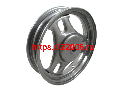 Диск колеса 10" Suzuki AD-50 задний, штампованный, барабанный тормоз Диск колеса 10" Suzuki AD-50 задний, штампованный, барабанный тормоз