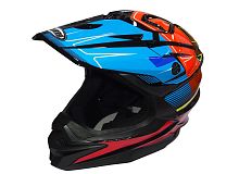 Шлем кроссовый COBRA JK803, черн-сине-оранж.,черн-бел.с крас., черн-сер с бел., раз-ры S (уп.6 шт)