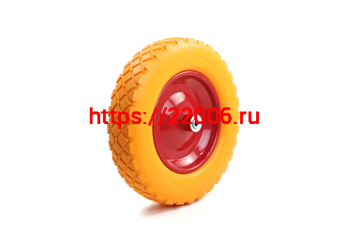 Колесо ПЕНА тачки садовой 8" 4,00-8" (W16) (под ось 12мм) фото 2