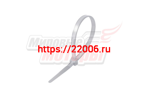 Хомут нейлоновый 2,5*100 мм белый (уп=100 шт.) Хомут нейлоновый 2,5*100 мм белый (уп=100 шт.)