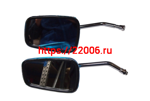 Зеркала (009) d10 металл. (квадр. хром) (кол-во в упак. 50 пар.)