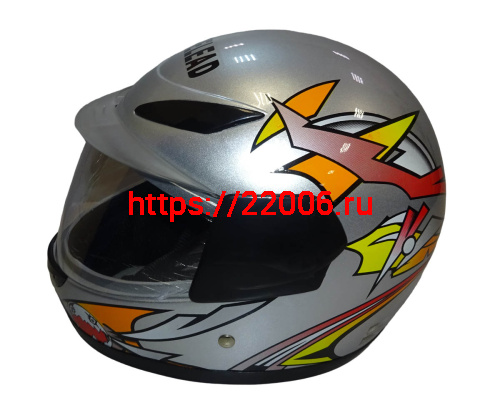 Шлем интеграл "Safelead" HF-908 (619) Детский E05 BLACK, TB-SILVER размер XL (16 шт.) фото 3 Шлем интеграл "Safelead" HF-908 (619) Детский E05 BLACK, TB-SILVER размер XL (16 шт.) фото 3