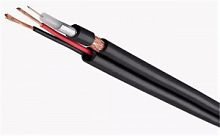 REXANT+2pc (01-4002) кабель для систем видеонаблюдения (кксп 2х0.5) ЧЁРНЫЙ уличный