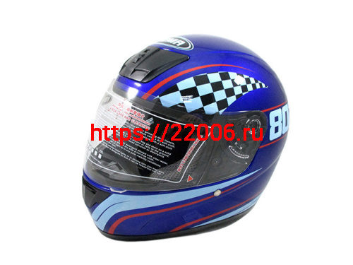 Мотошлем YM-802 синий (L)