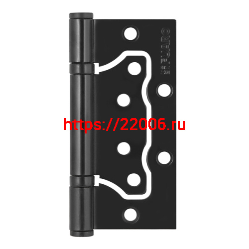 Петля Fuaro (Фуаро) универсальная без врезки IN4500W BL (500-2BB 100x2,5) черный матовый Петля Fuaro (Фуаро) универсальная без врезки IN4500W BL (500-2BB 100x2,5) черный матовый