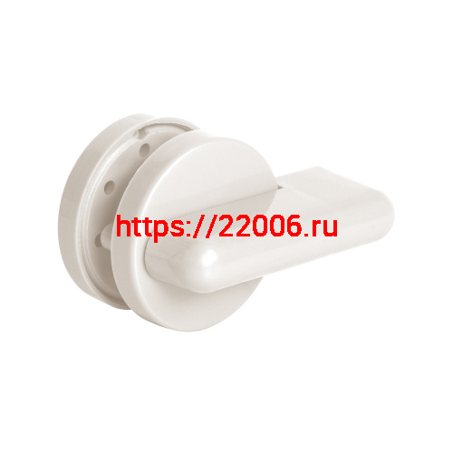 Ручка Ajax (Аякс) поворотная BK6.WC.CABIN PVC WH белый Ручка Ajax (Аякс) поворотная BK6.WC.CABIN PVC WH белый