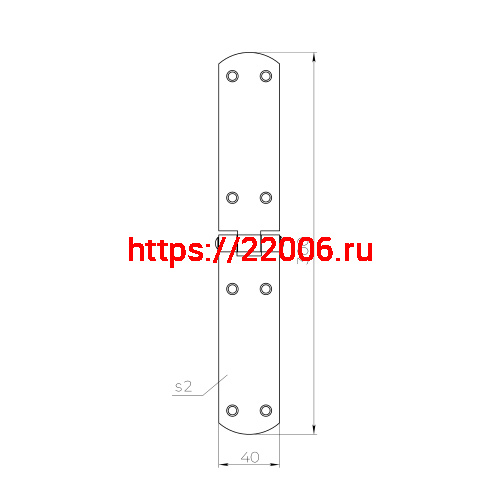 Петля Ajax (Аякс) французская LM/IN300x40x2FR YZN желтый цинк фото 2 Петля Ajax (Аякс) французская LM/IN300x40x2FR YZN желтый цинк фото 2