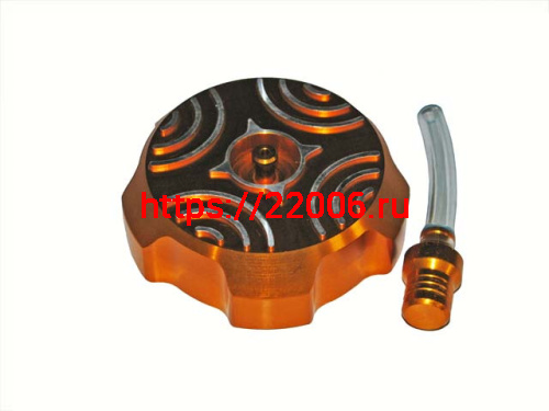 Крышка (пробка) бензобака алюминиевая PITBIKE (золотая) ТИП-1 Крышка (пробка) бензобака алюминиевая PITBIKE (золотая) ТИП-1