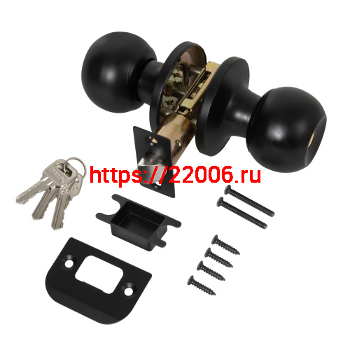 Ручка Punto (Пунто) защелка DK672/BL BL-ET (кл./фик.) черный фото 2